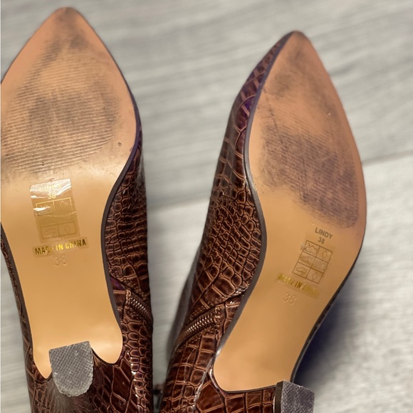 Brown Python Lindy Boots - Picture 5 of 6